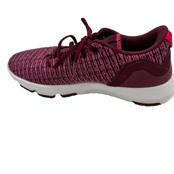Reebok Women’s Walking Training Shoes MemoryTech LT Burgundy Pink Knit Sz 8 - Picture 5 of 10